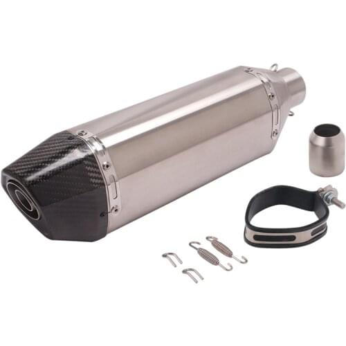 Universal Motorcycle Modifed Exhaust Pipe Escape Moto Carbon Fiber Muffler DB Killer For Ninjia650 Z900 R6 TMAX530 DUKE ATV Bike