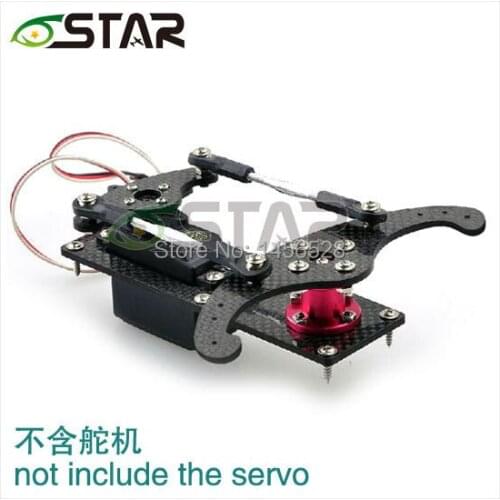 Rc Airplane Carbon Fiber Vertical Rudder Mount Rudder Tray + servo arm for gasoline rc aircraft rudder servo tray