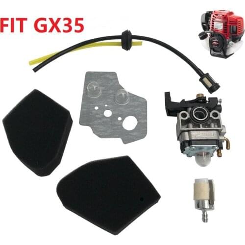 Walbro WYB-16C Carburetor Gasket Fuel Filter Air Filter Kit Fit HONDA GX35 HHT35 HHT35S 4-Stroke Mini Small Engine Motor