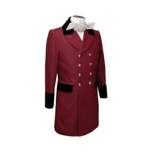 TPSAADE Hot Sale Double Breasted 8 Buttons Blazer Vintage Masquerade Mens and Womens Jacket Long 2019 New Style