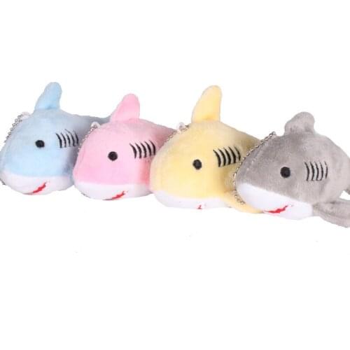12cm 25g Mini Cute Soft Shark Doll Plush Pendant Dropshipping Toy