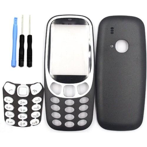5 Colors Full Housing Cover Bezel Battery Door Case Keypad Keyboard for Nokia 3310 & Screwdriver Open Tool Kit