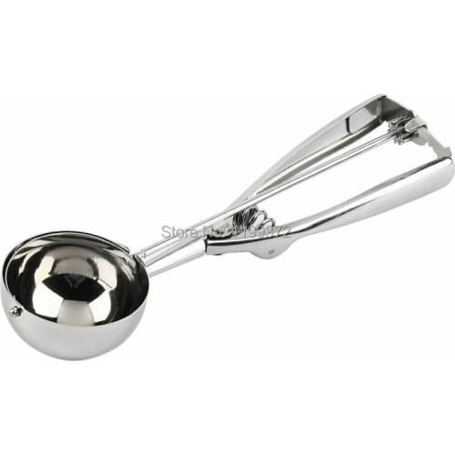 50pcs Premium Stainless Steel Ice Cream Baller Ice Cream Scoop Scoops Fruit Melon Spoon Digging Cookie Dough Scooper