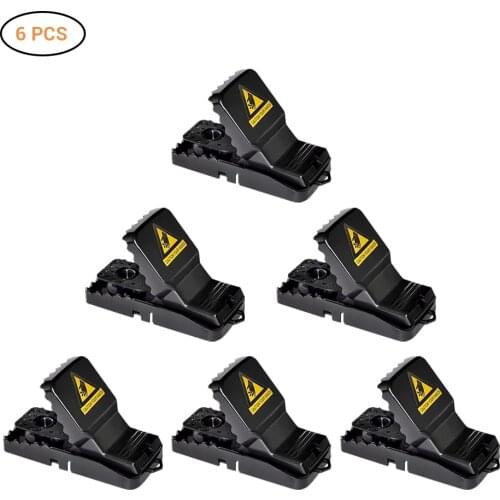 6 Pack Mouse Rats Trap Catching Plastic Snap Mouse Trap Rodent Killer Mouse Catcher