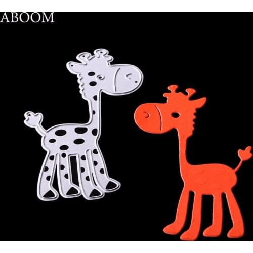 ABOOM New Animal Giraffe Metal Cutting Dies DIY Scrapbooking Die Cut New Cuts For Paper Card Making Craft Embossing Stencil Mold