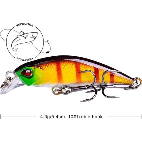 Anti-Corrosion Bionic Professional Plastic Fishing Bait4.3G/54MM Artificial Sinking Minnow High Quality Fishing Lure Hard Bait