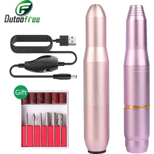 USB Manicure Machine Set Polishing Shape Tools 20000 RPM Electric Nail Drill Machine Nail File Nail Pedicure Tools Accessories