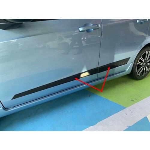 Car Body Side Door Moulding Cover Trim Fit For HONDA FIT 2020 2021 Car Styling sticker