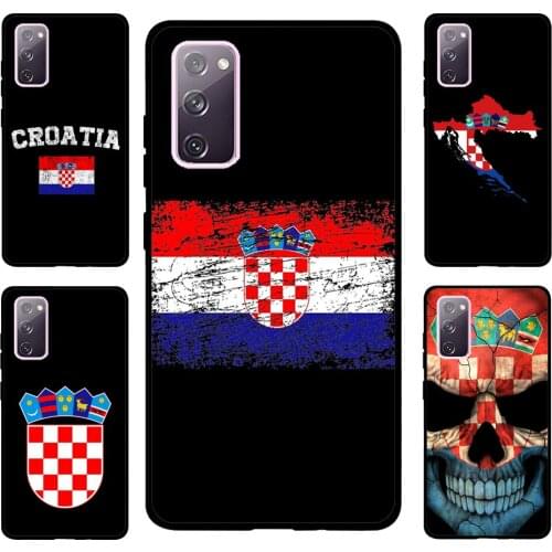 Croatia Flag Coat of Arms Case For Samsung Galaxy S20 FE S8 S9 S10 Plus S10e Note 10 Plus Note 20 S21 Ultra Cover