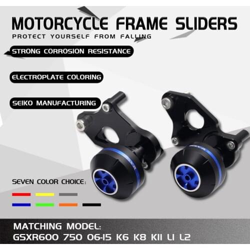 CNC Moto Falling Protection Frame Slider Fairing Guard Crash Pad Protector For GSXR600 GSXR750 GSXR 600 750 GSX600R 06-16 K6 K8
