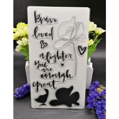 Flower Clear Silicone Rubber Stamp for DIY scrapbooking/photo album Decorative craft A69