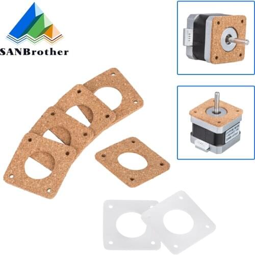 3D Printer parts Nema 17 42Stepper Motor Demper 3mm thickness Cork Gasket Damper Nema17 42 Stepper Motor Damper/Isolator