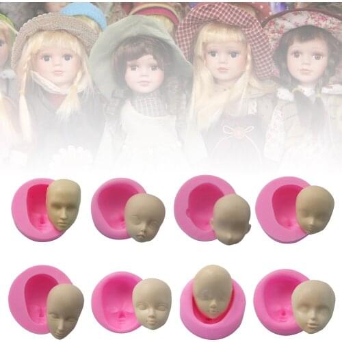 Baby Face Molds Cute Silicone Mold for Fondant Chocolate Soap Handmade Cake Decorating Kitchen Gadgets Accessories Baking Tools