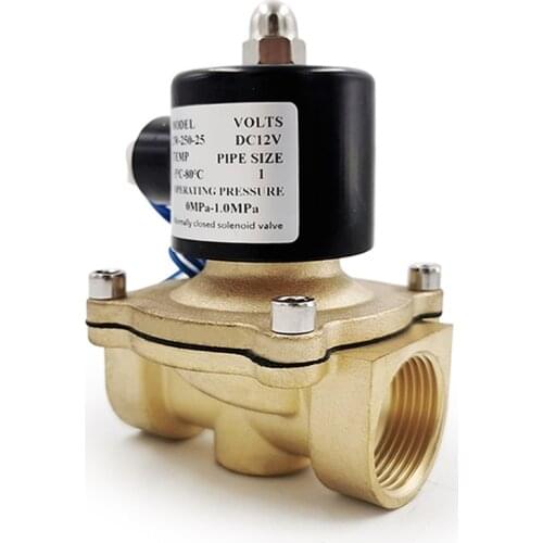 1/4" 3/8" 1/2" 3/4" 1" Electric Solenoid Valve DN8 DN10 DN15 DN20 DN25 N/C Pneumatic Valve for Water Oil Air 12V/24V/220V/110V