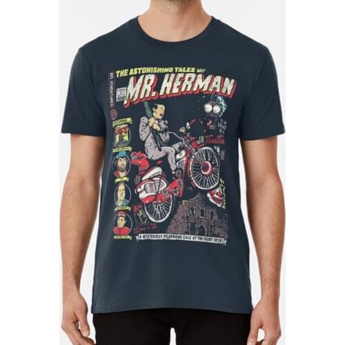 Mr. Herman T Shirt Peewee Pee Wee Herman Comic Bike Adventure Big