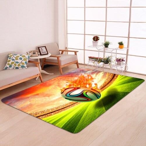 Football pattern 3D Printed Children carpets For Kids Living room bedroom decor rug and carpet baby Game Non-slip Floor Mats