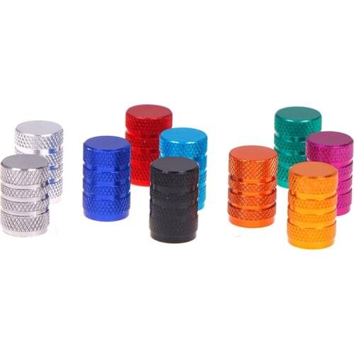 4PCS Valve Caps Universal Dustproof Aluminium Alloy Bicycle Valve Stem Cap Wheel Tire Cap Cover Car Truck Tube Bike Accessories