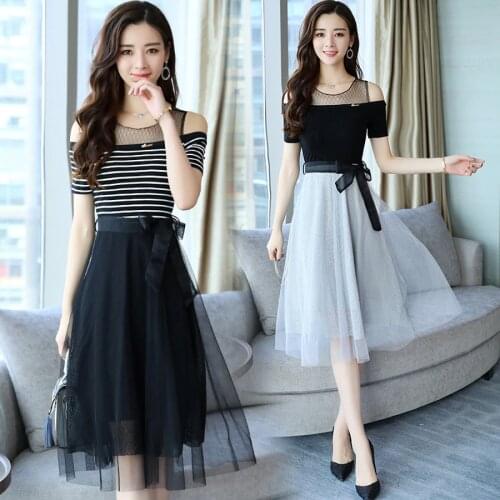 Summer Holoow Out Mesh Dress Plus Size Maxi Sundress Boho 2021 Elegant Women Club Midi Dresses Party Sexy Bodycon Dress Vestidos