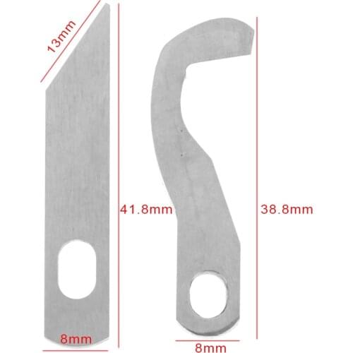 2pcs/set Knife Overlock Blade - Upper and Lower compatible for 925D 929D 1034D XB0563001+ X77683001 5BB5014