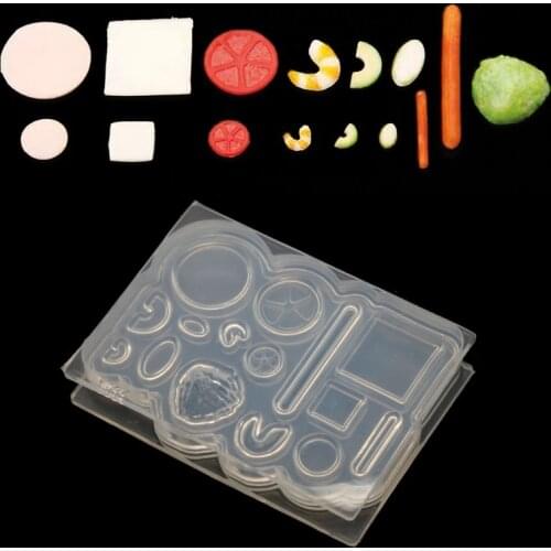 Mini Hamburger Sandwich Food Play Epoxy Resin Mold Hot Dog Tomato 1:12 Small Simulation Food Silicone Molds Craft Tools