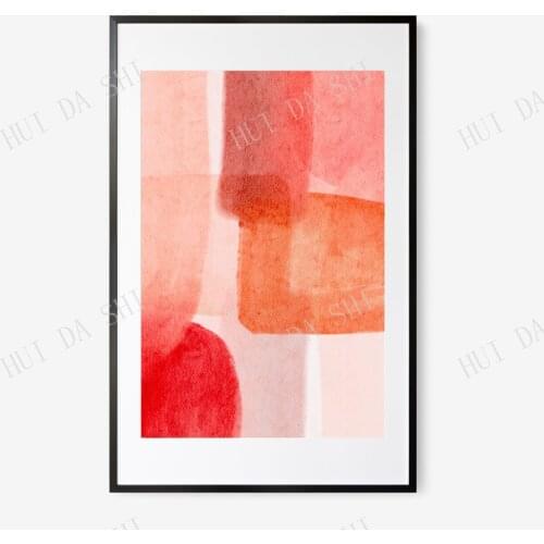 Salmon Pink Wall Art, Modern Minimalist Art Print, Neutral Print, Printable Wall Art, Digital Print, Boho Decor, Abstract Print