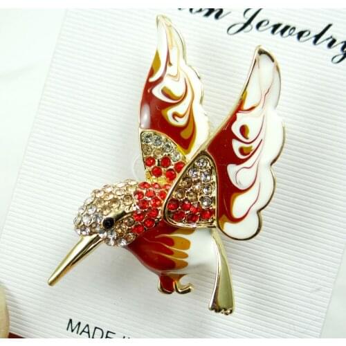 Natural Quartz Crystal Turquoises bird Brooches Men Women Suits Dress Hat Collar Brooch Pins Scarf Buckle Jewelry making B2