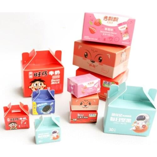 New1pcs Miniature Doll House Mini Instant noodle Snack Box Supermarket Pretend Food Scene For blyth Barbies 1/6 Doll Accessories