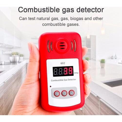 New Come Portable Mini Combustible Gas Detector Analyzer Gas Leak Tester With Sound And Light Alarm Gas Leak