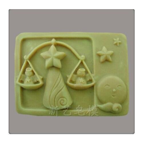 Hot populart !! constellation of the Libra shape soap mold /cake mold/silicone mold , cooking tools/bakeware