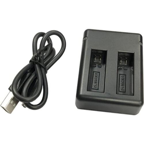 Portable Battery Charger with USB Cable Indicator Light for Insta 360 One X Cameras Dual Bay