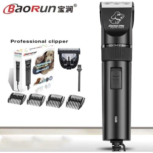 BaoRun S1 Professional Pet Cat Dog Hair Trimmer High-power Electric Scissors Animals Grooming Clippers Dog Hair Trimmer Cutters