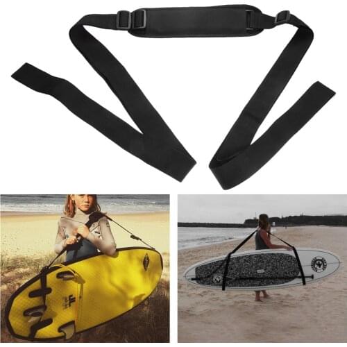 Surfboard Adjustable Shoulder Strap Nylon Carrier Carry Shoulder Belts Kayak Canoe Surfboard FRP Inflatable Paddle-Board Surfing