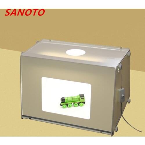 SANOTO Brand Portable Mini Photo Studio Photography Backdrop Dimmable Light Photo Box Softbox Table Top Shooting Tent MK40