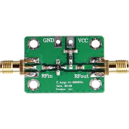 0.1-2000MHz RF Wideband Amplifier Broadband Module Receiver 30dB Low-noise LNA 0.1~2GHZ