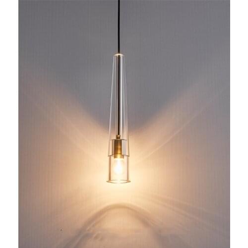 Nordic Pendant Lamp Copper Long line Hanging Light For Bedroom Study Bedside Living Room Restaurant Modern Decor Home Fixtures