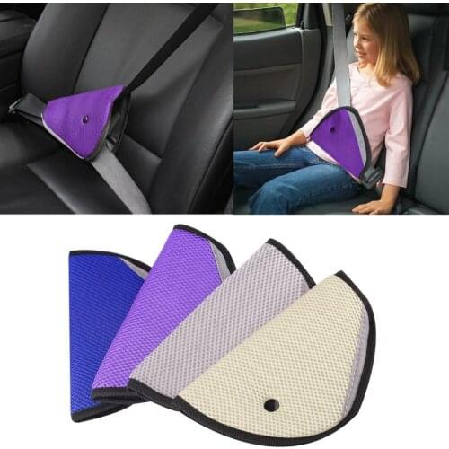 Universal Mini 8 Colors Car Safe Fit Seat Belt Adjuster Car Safety Belt Adjust Device Baby Child Protector Positioner Breathable