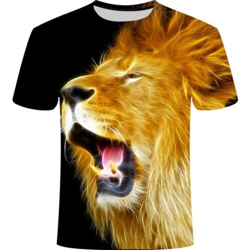 Fun Novelty Summer Casual T-shirt Animal Tiger Series Short Sleeve Male/Female 3D printed Harajuku style Top Dropshipping