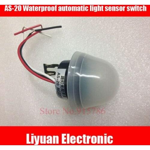 AS-20 Waterproof automatic light sensor switch / delay intelligent street light switch controller / light control sensor 220V