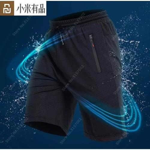 Youpin SUPIELD Mesh Breathable Ice Silk Cool Shorts Men Summer Male Sport Jogging Gyms Short Pants Quick Drying Running Shorts