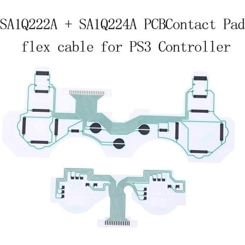 Replacement SA1Q222A/ SA1Q224A Ribbon Circuit Board PCB Contact Pad Flex Cable For PS3 Controller Repair Part