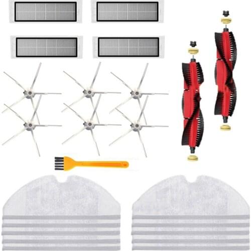 23Pcs for Xiaomi Roborock S5 Max S6 Accessories Vacuum Cleaner Parts Washable HEPA Filter Roller Brush Side Brush Mop