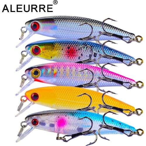 1PCS 6.5cm 4.5g Fishing Lure Quality Minnow Lure 3D Eyes Plastic Hard Bait Pesca Artificial Jig Wobblers Crankbait Fishing Bait