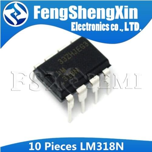 10PCS LM318N DIP8 LM318 DIP 318N DIP-8 Operational Amplifiers IC