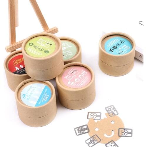 20pcs/pack Mini Metal Bookmarks Clips Kawaii Stationery Hollow Out Cartoon Photos Tickets Holder Office Paper Clips Letter Clamp