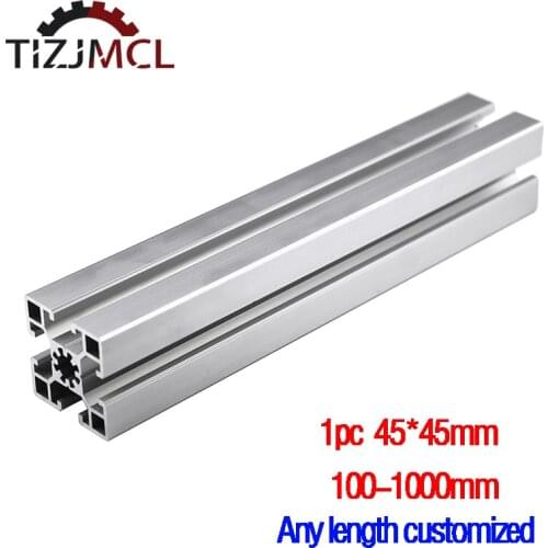 4545 T-Slot Aluminum Profile Extrusion Anodized Linear Rail For CNC Laser Engraving Machine 3D Printer Camera Slider Furniture