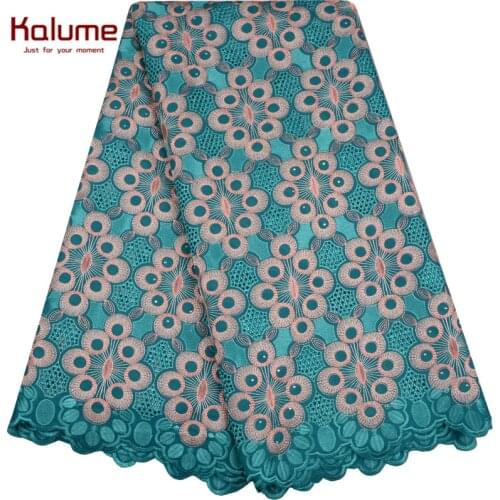 Hot Sale African Cotton Swiss Voile Lace Fabric High Quality With Stones Swiss Voile Lace In Switzerland African Lace Fabric 983