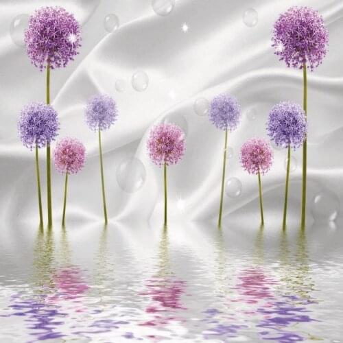 JMINE Div 5D colorful Dandelions Water Full Diamond Painting cross stitch kits art High Quality Plant 3D paint by diamonds