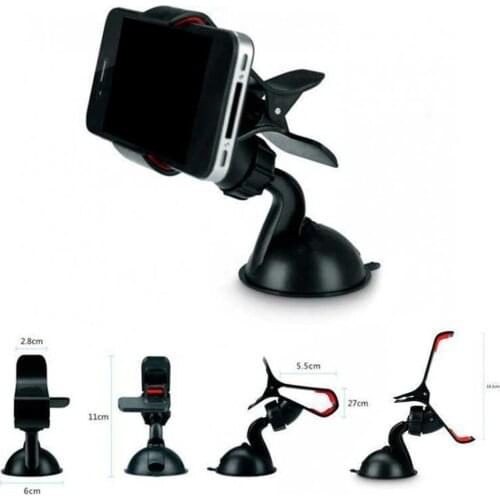 Car Phone Entrainment Suction Cup Universal Car Phone Holder Automatic Windshield Phone Holder Mobile GPS Holder Installation