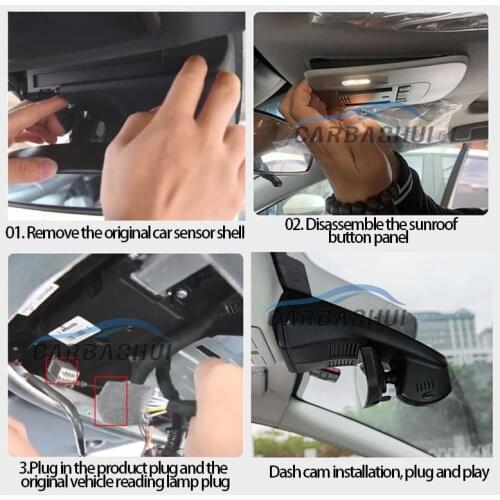 HD 1600P Easy Installation Car Wifi Dash Camera Video Recorder Camera For Mazda Angksela 2019 2020 high quality Novatek 96675