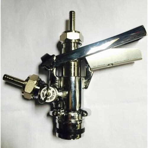 Bar pressure blowing beer dispenser valve, Restaurant Kegerator Tap homebrew, Beer dispenser stainless steel handle brass valve